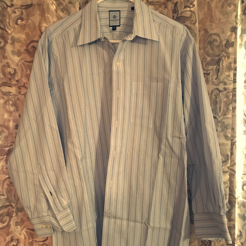 Tommy Hilfiger Blue Men's Button Down Shirt - L